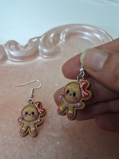 Boucles d'oreilles pain d épices