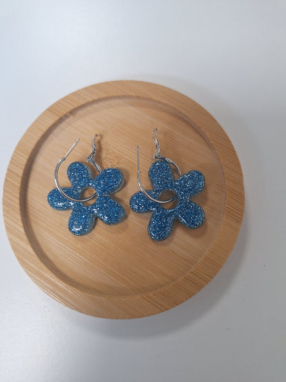 Boucles d oreilles 5 pétales