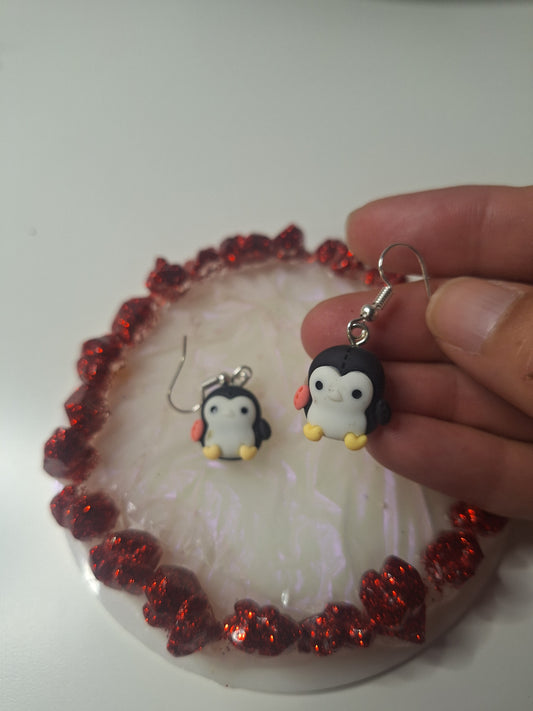 Boucles d'oreilles pingouin 🐧