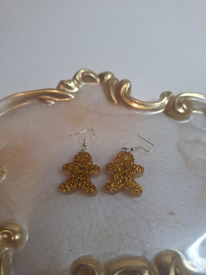 Boucles d'oreilles pain d épices