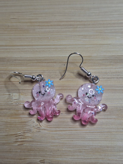 Boucles d'oreilles pieuvre