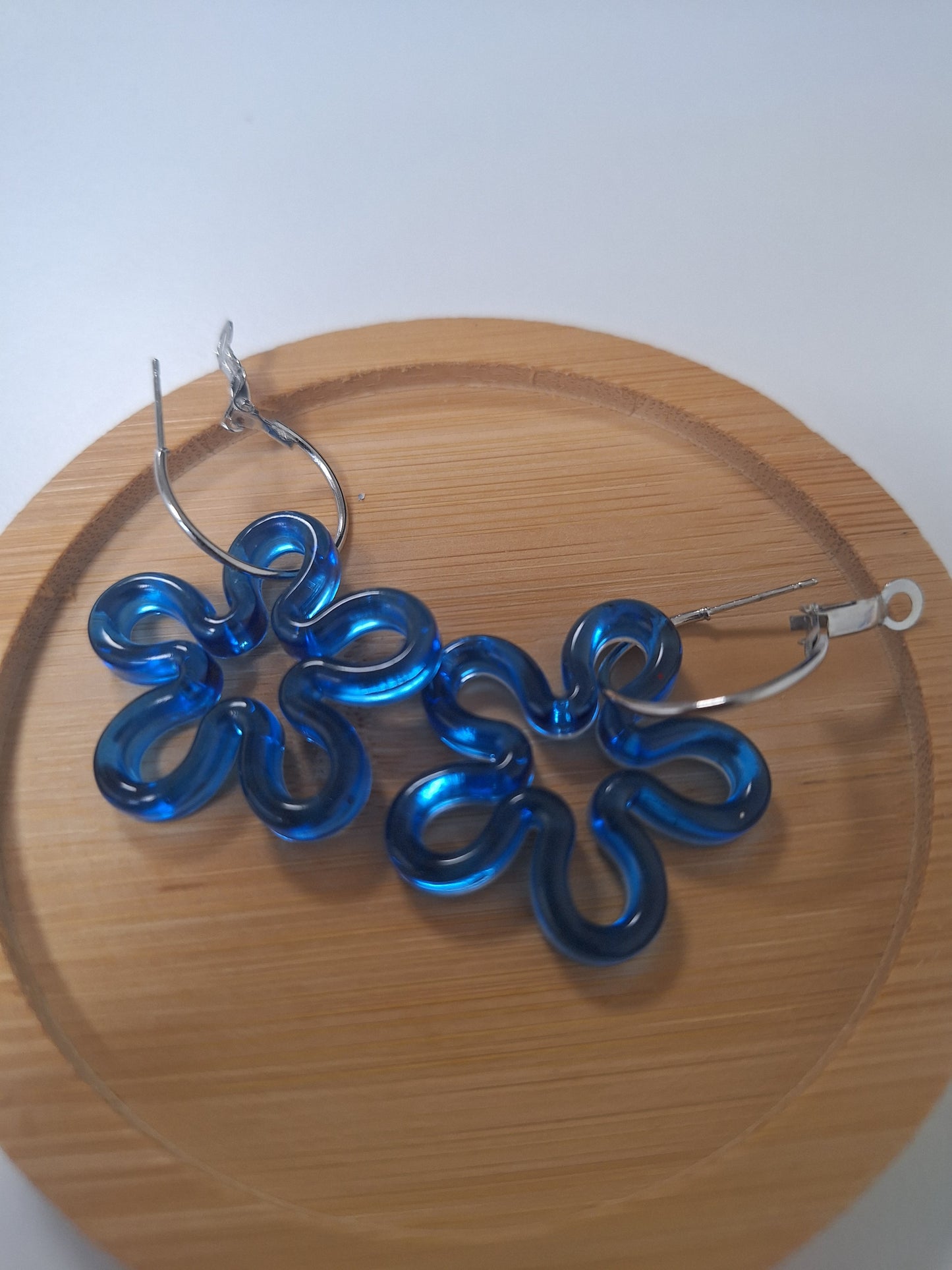 Boucles d'oreilles pampille fleur