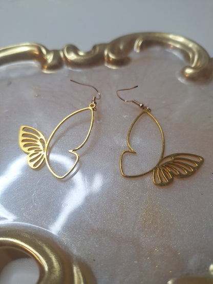 Boucles d'oreilles papillon