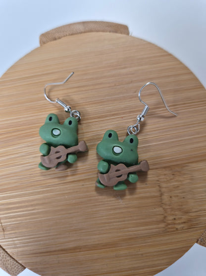 Boucles d'oreilles grenouille