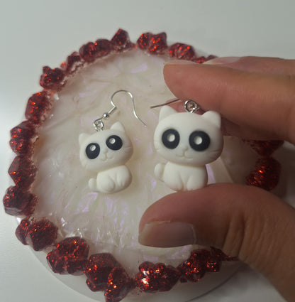 Boucles d'oreilles chat