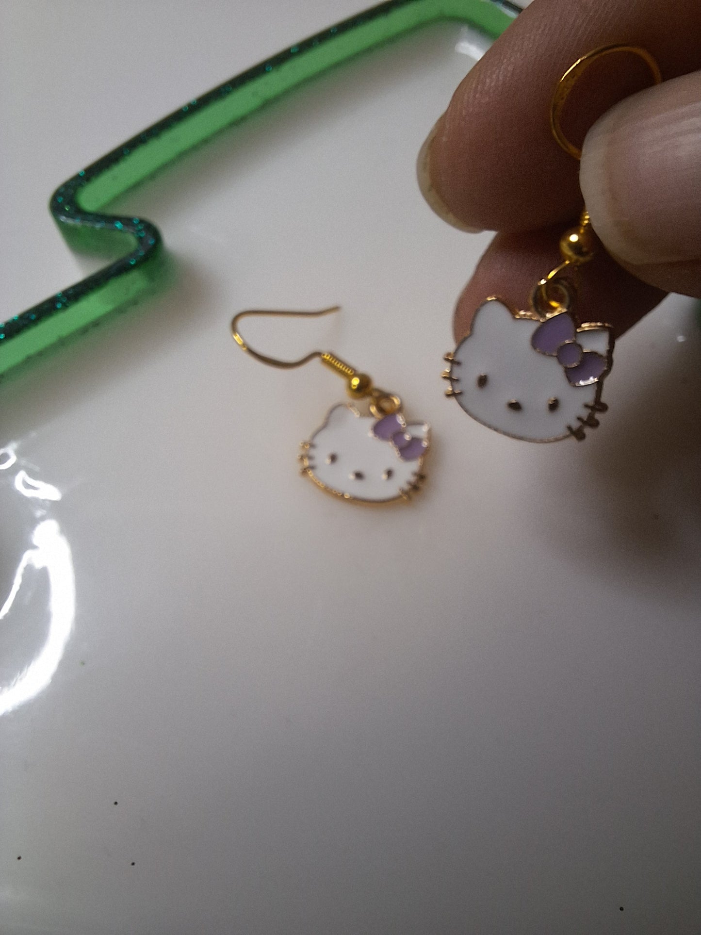 Boucles d'oreilles hello kitty