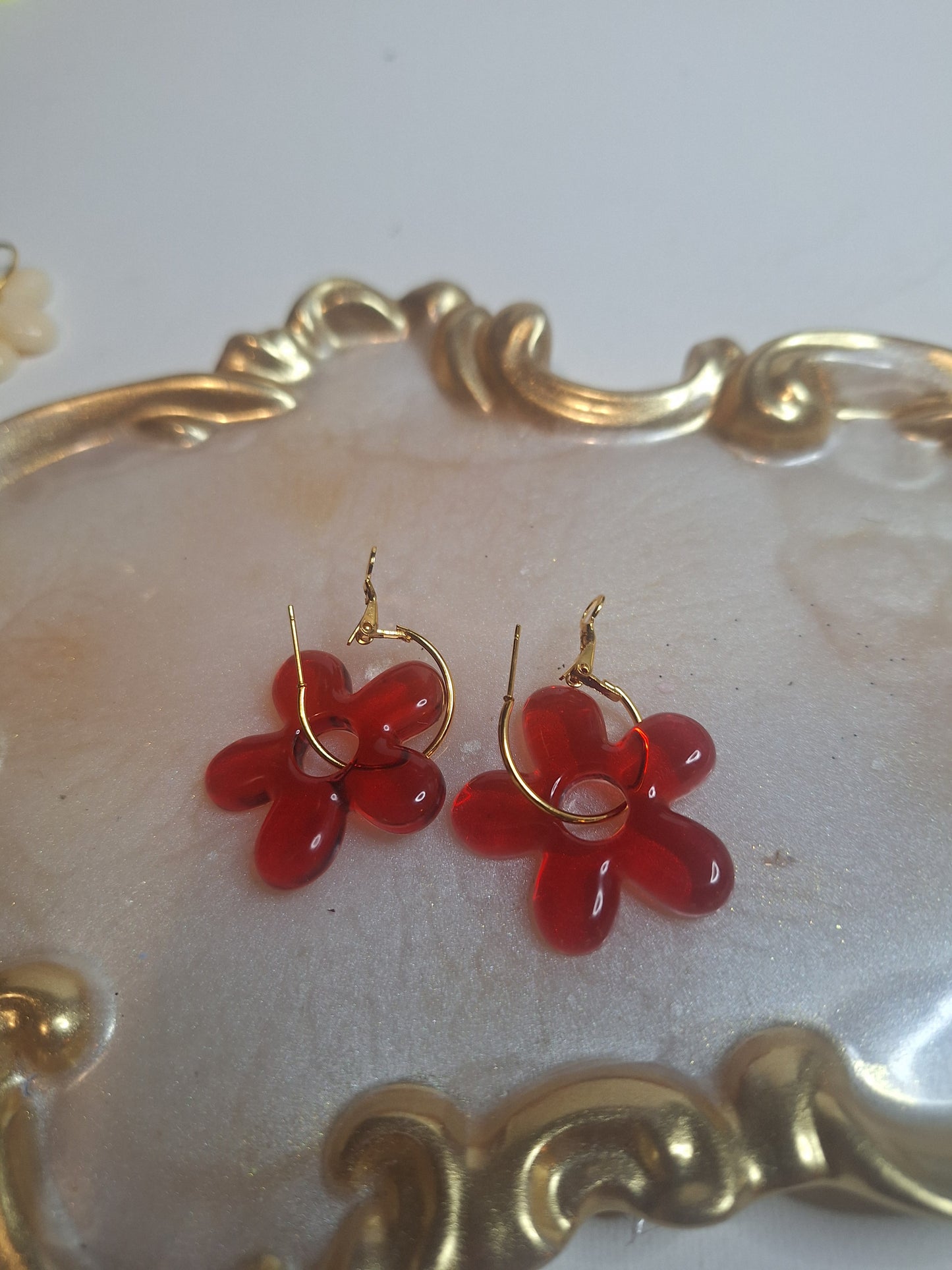 Boucles d oreilles 5 pétales