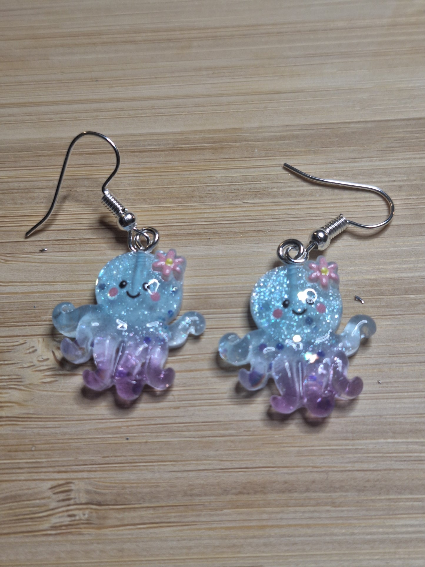 Boucles d'oreilles pieuvre