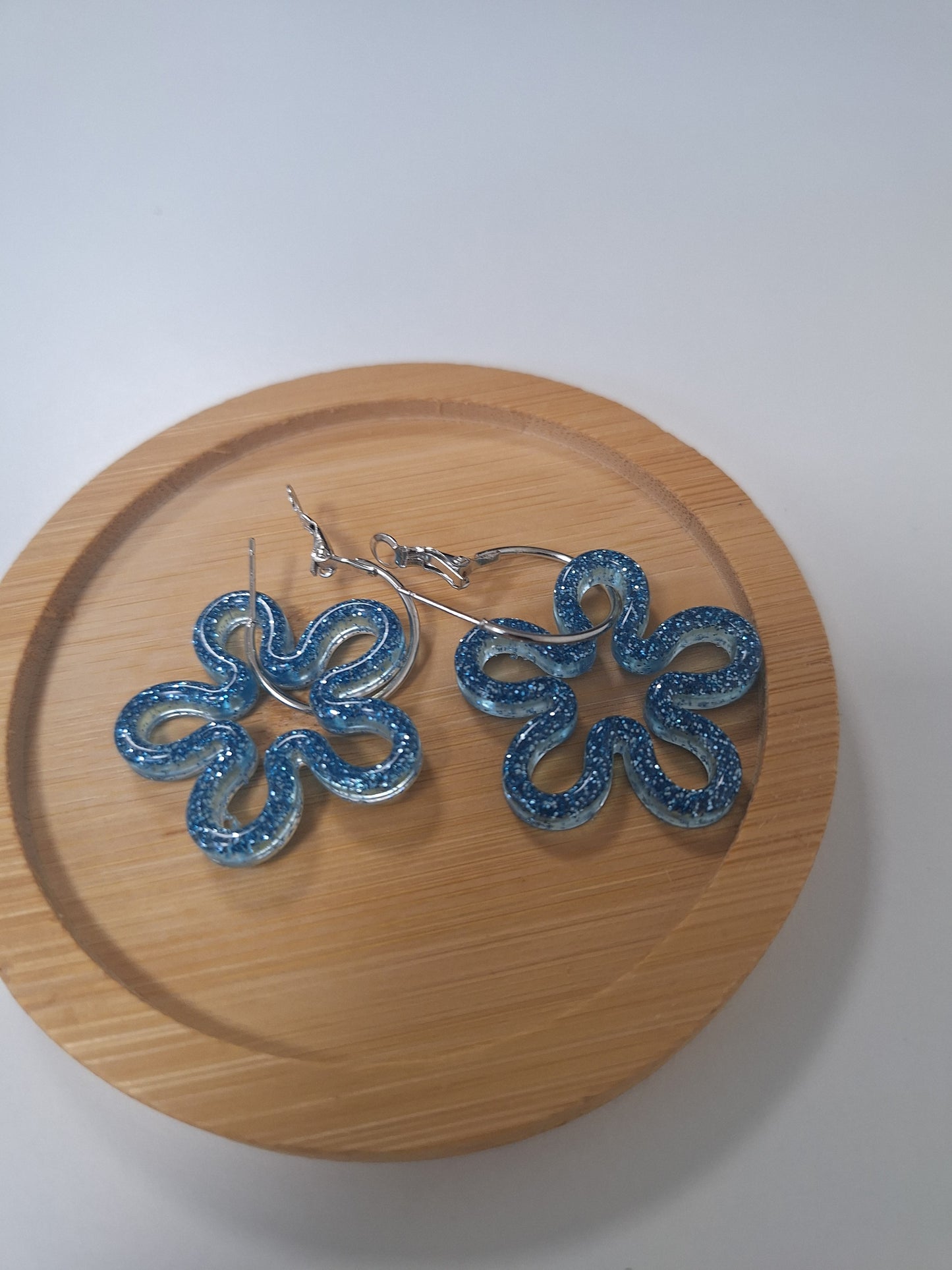 Boucles d'oreilles pampille fleur