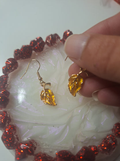 Boucles d'oreilles feuille
