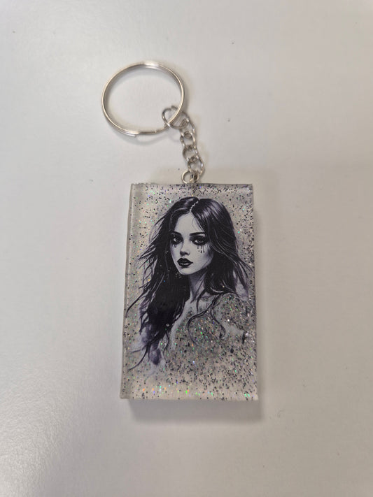 Porte cle jeune femme