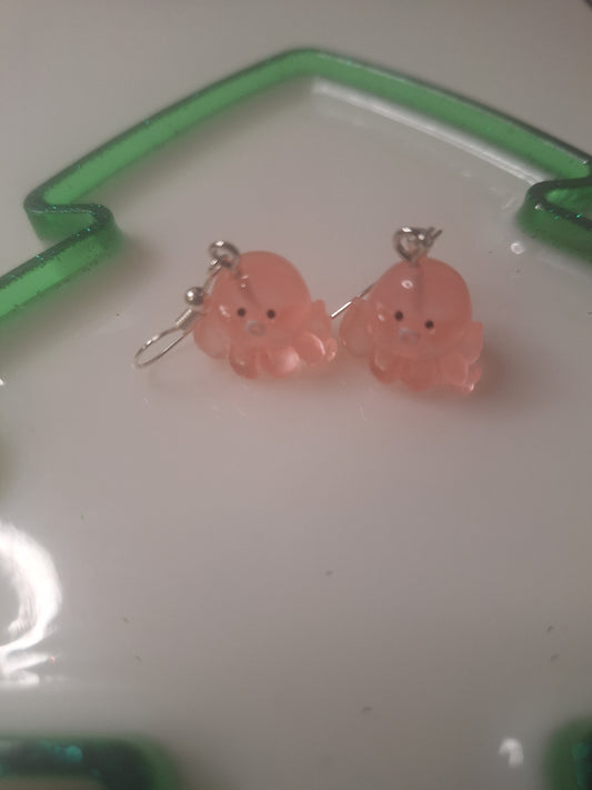 Boucles d'oreilles pieuvre