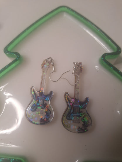 Boucles d'oreilles guitare 🎸
