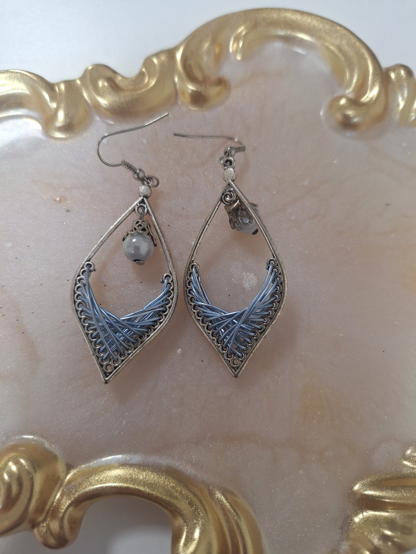 Boucles d'oreilles tressées