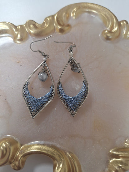Boucles d'oreilles tressées