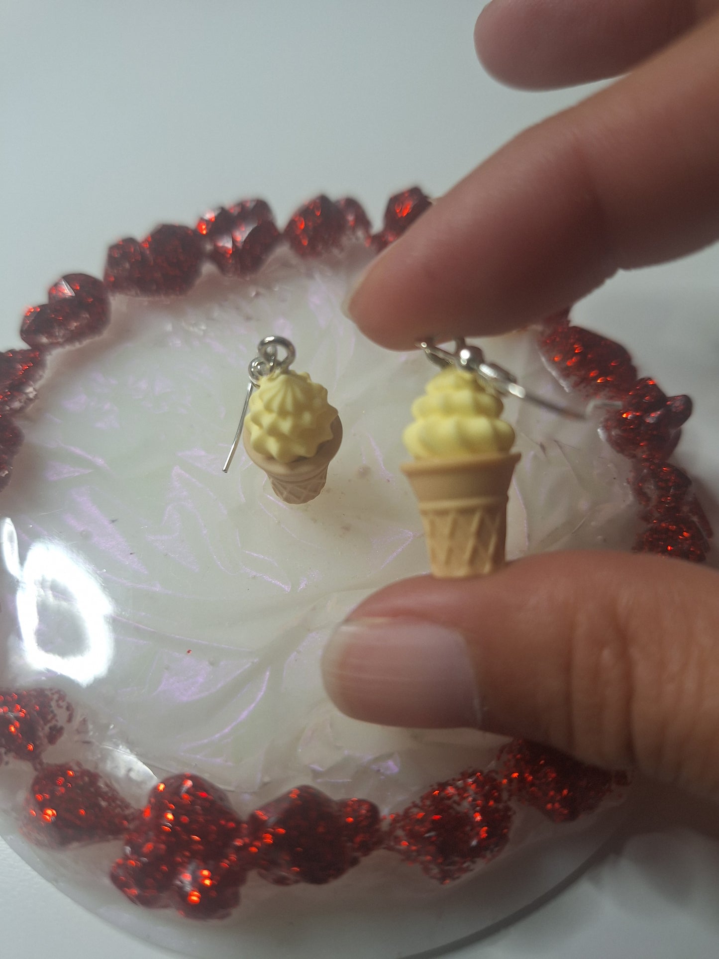 Boucles d'oreilles glace