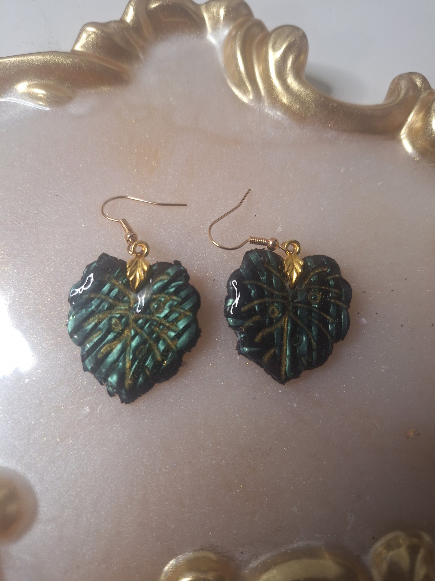 Boucles d'oreilles feuilles