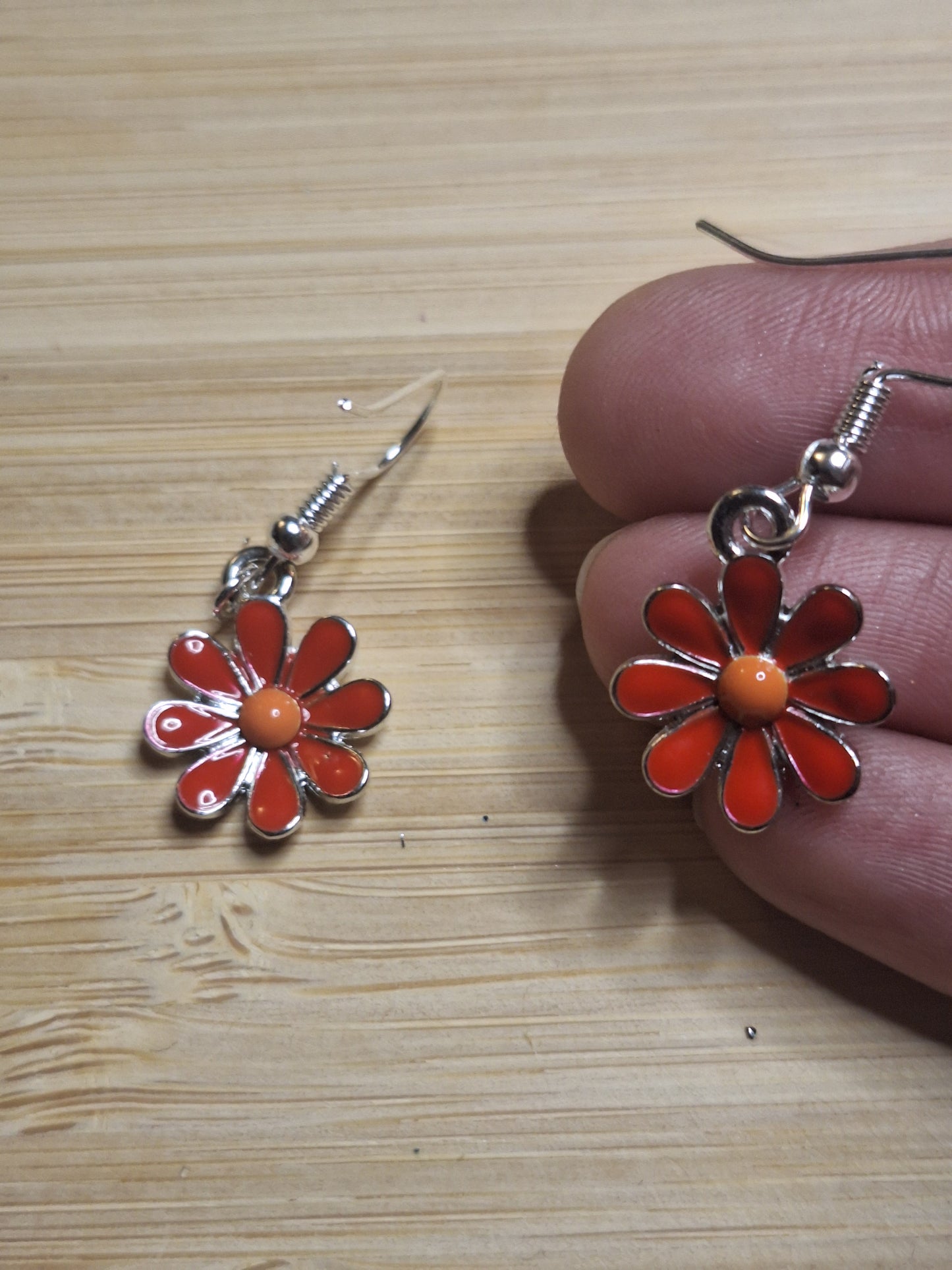 Boucles d'oreilles marguerite