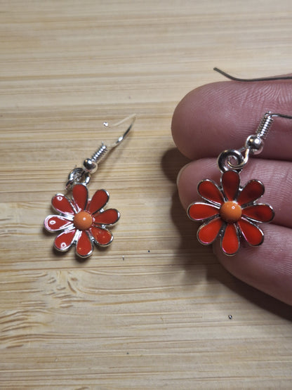 Boucles d'oreilles marguerite