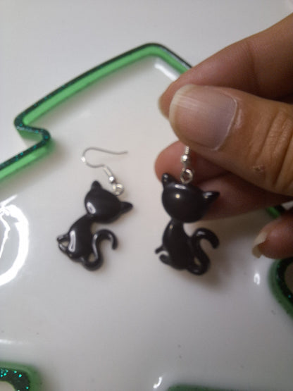 Boucles d'oreilles chat