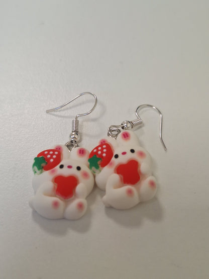 Boucles d'oreilles lapin