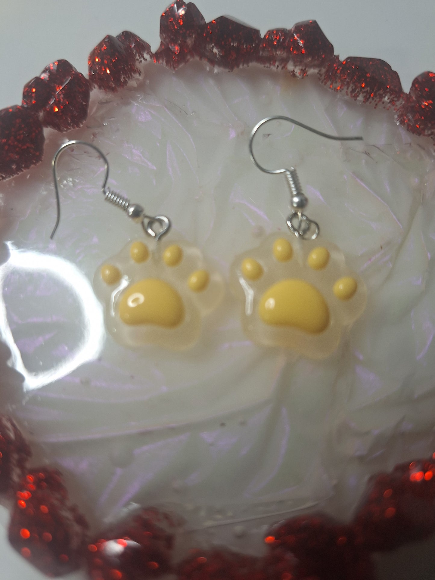 Boucles d'oreilles patte de chat