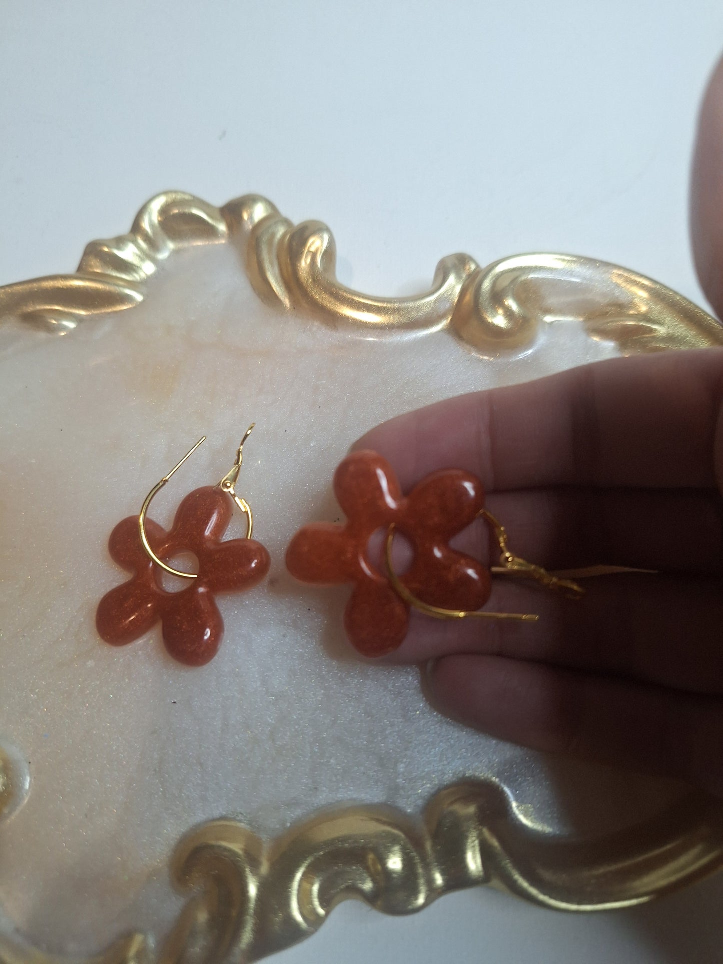 Boucles d oreilles 5 pétales