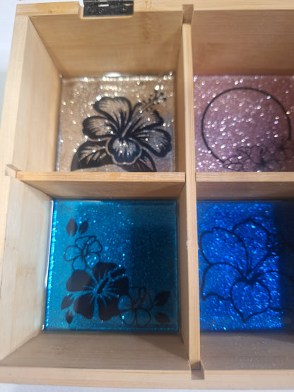 Boite de rangement hibiscus