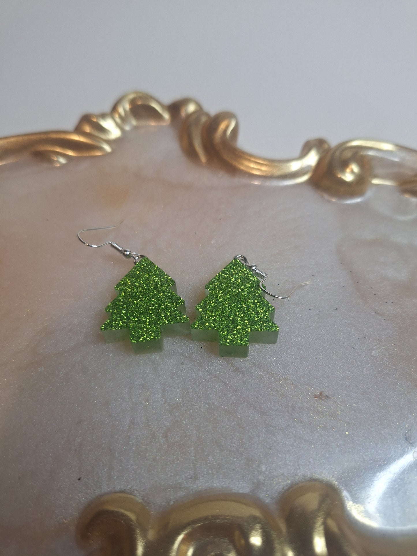 Boucles d'oreilles sapin de Noël 🎄