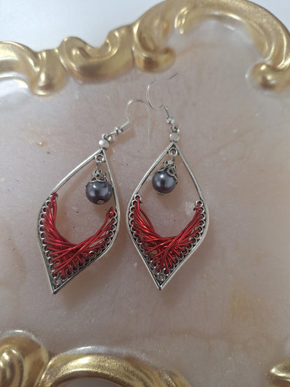 Boucles d'oreilles tressées