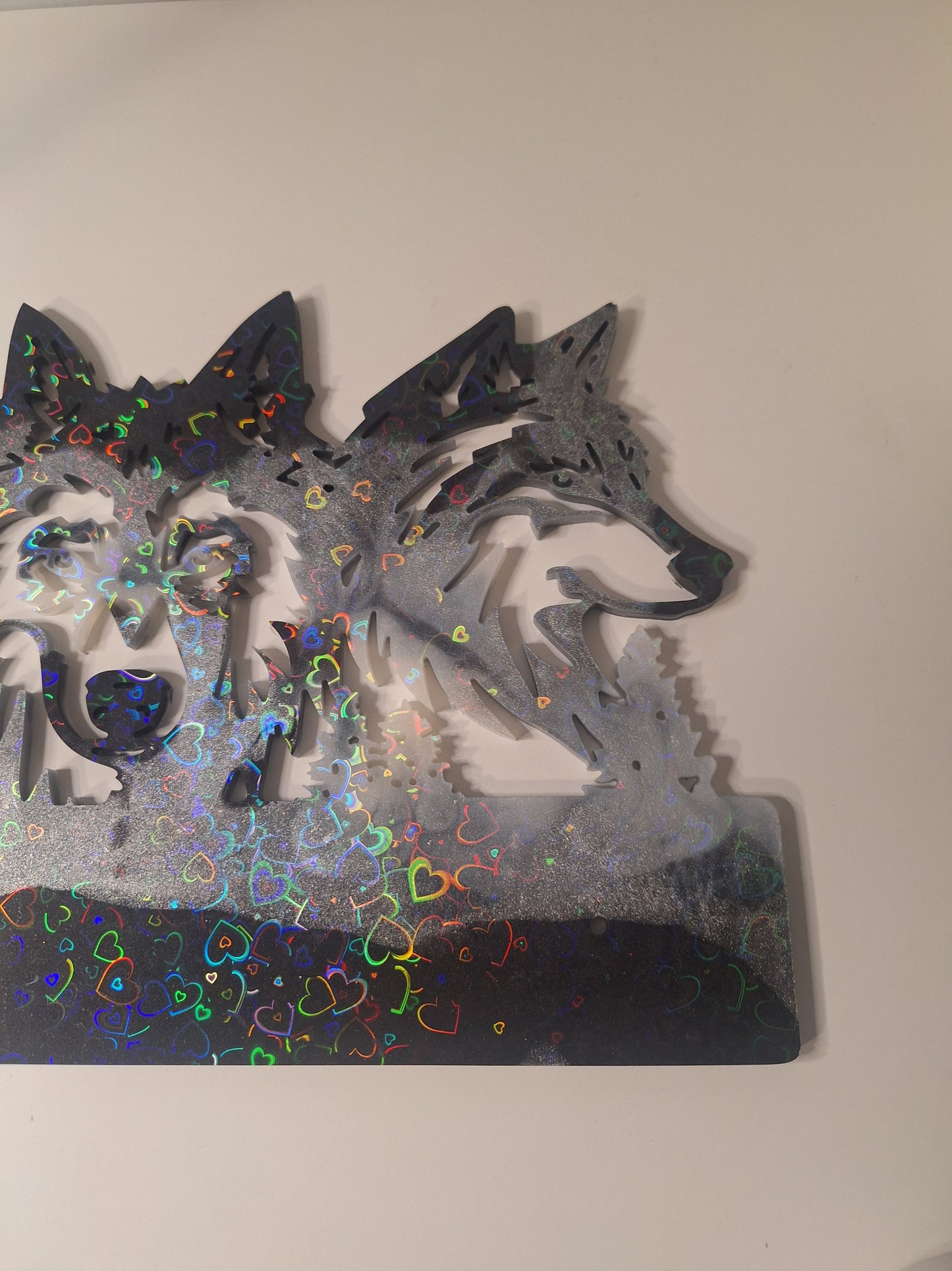 Suspension murale loup
