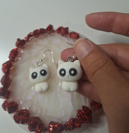 Boucles d'oreilles chat