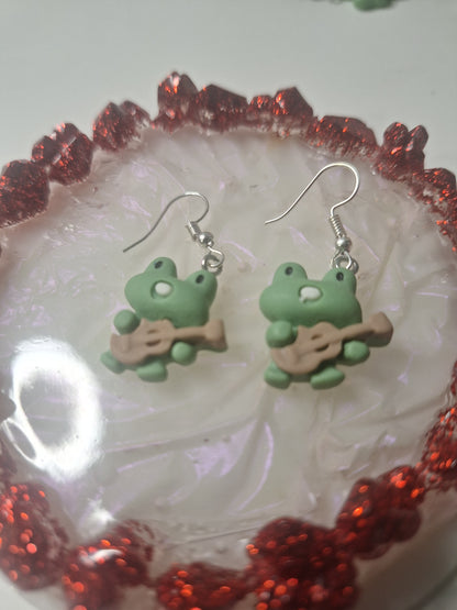 Boucles d'oreilles grenouille