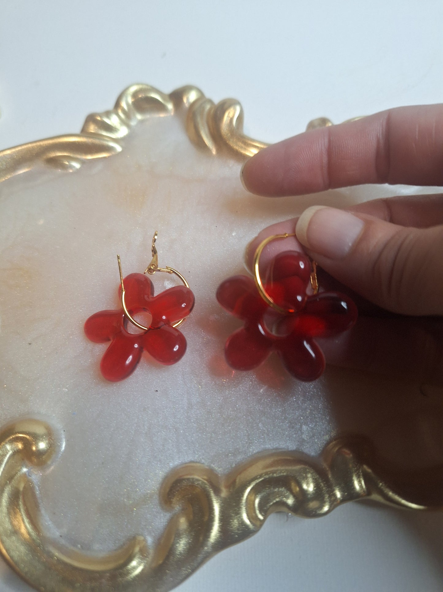 Boucles d oreilles 5 pétales