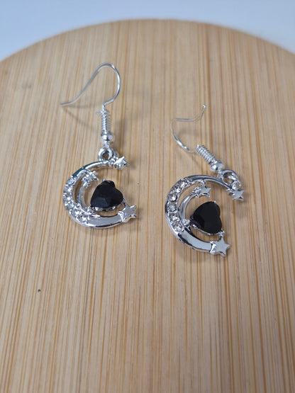 Boucles d'oreilles lune