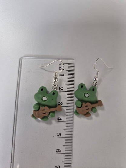 Boucles d'oreilles grenouille