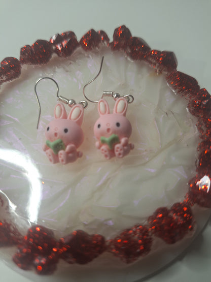 Boucles d'oreilles lapin