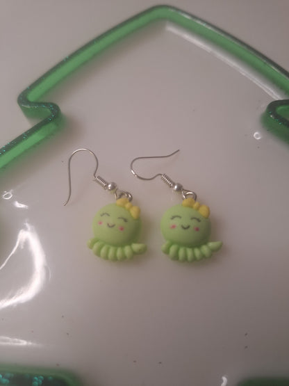 Boucles d'oreilles pieuvre