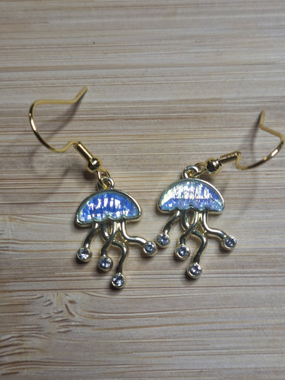 Boucles d'oreilles méduse