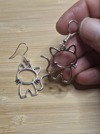 Boucles d'oreilles chat