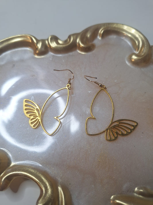 Boucles d'oreilles papillon
