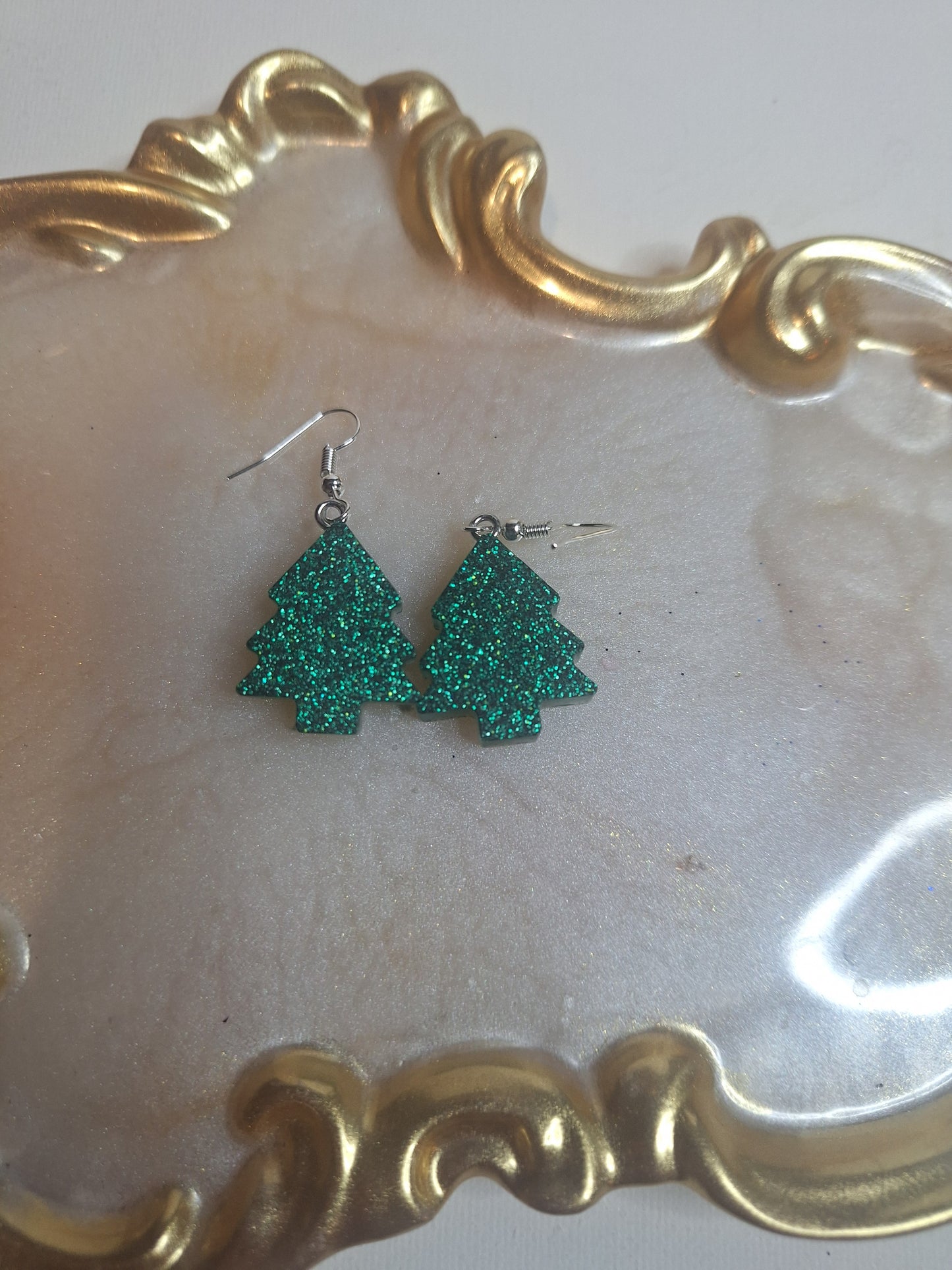 Boucles d'oreilles sapin de Noël 🎄