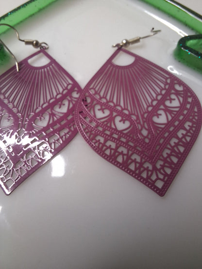 Boucles d oreilles estampe