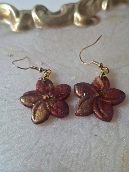 Boucles d'oreilles fleur fleur de tiare
