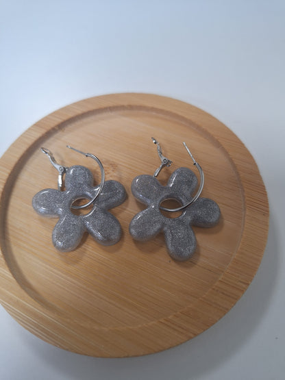 Boucles d oreilles 5 pétales