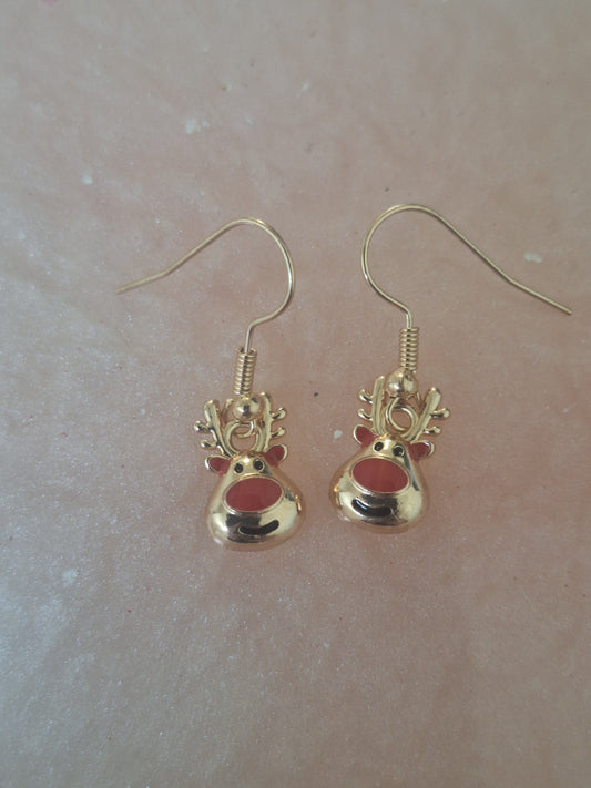 Boucles d'oreilles renne