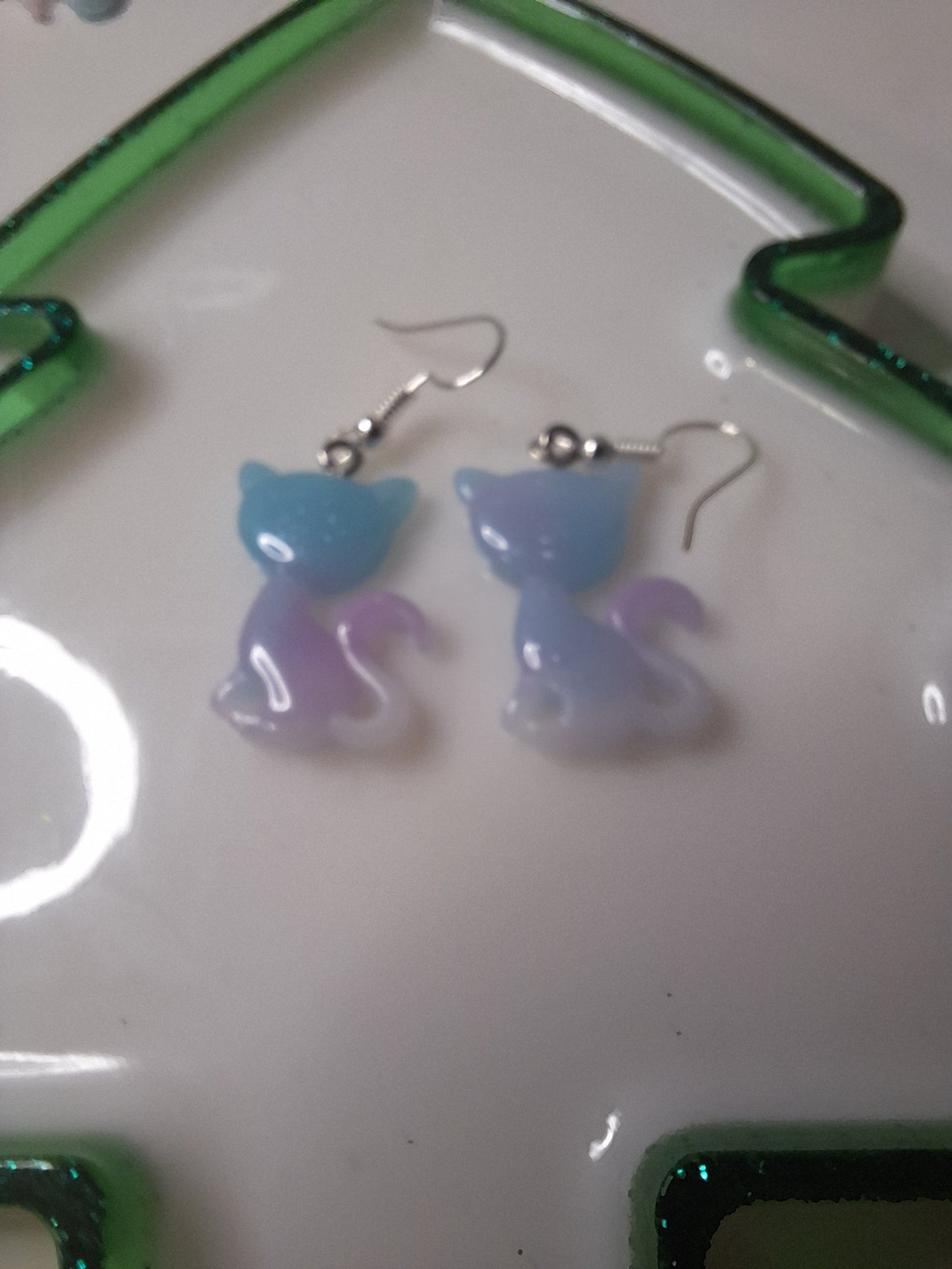 Boucles d'oreilles chat