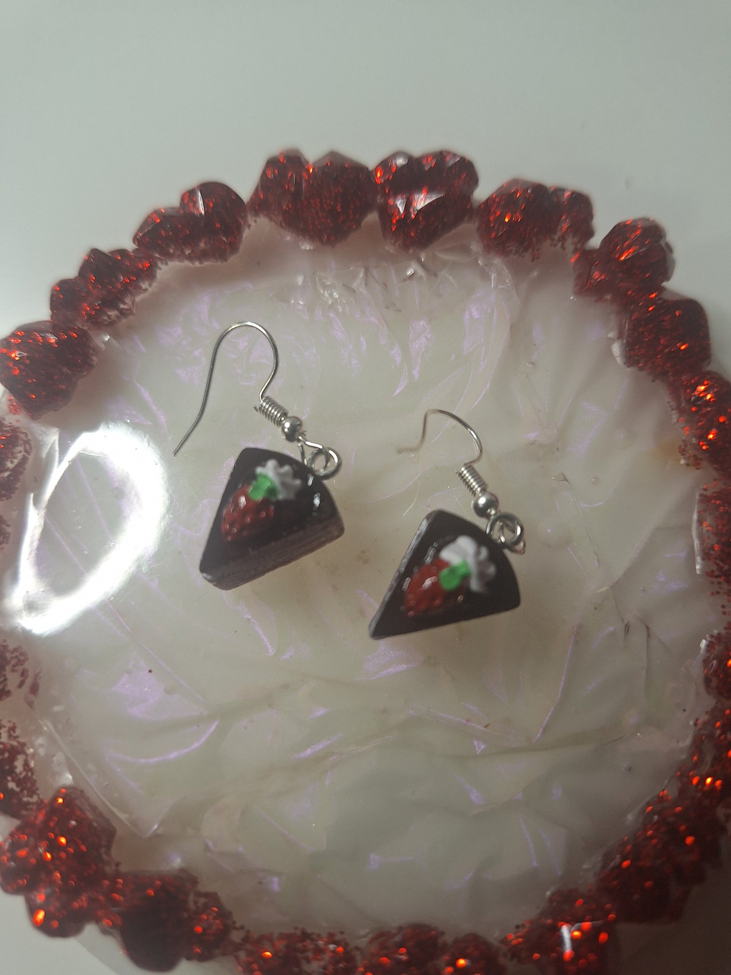 Boucles d'oreilles part de gâteau 🥮