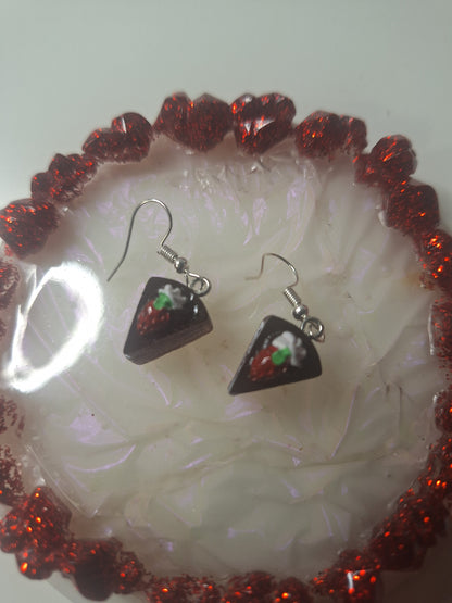 Boucles d'oreilles part de gâteau 🥮