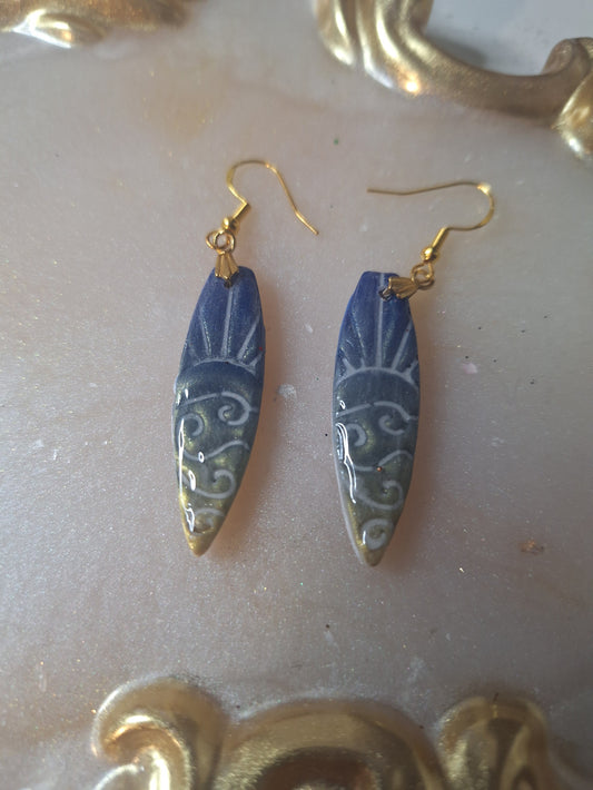 Boucles d'oreilles planche de surf